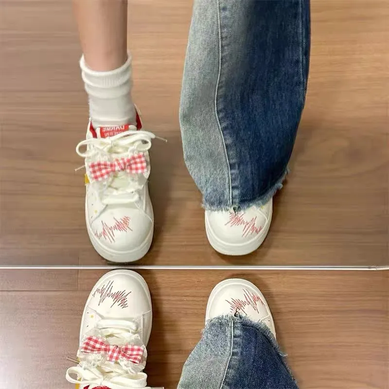 CHERRY&KALIKA Slip Resistant, Abrasion Resistant, Lightweight, Breathable Low Top Skateboard Shoes Women's-5