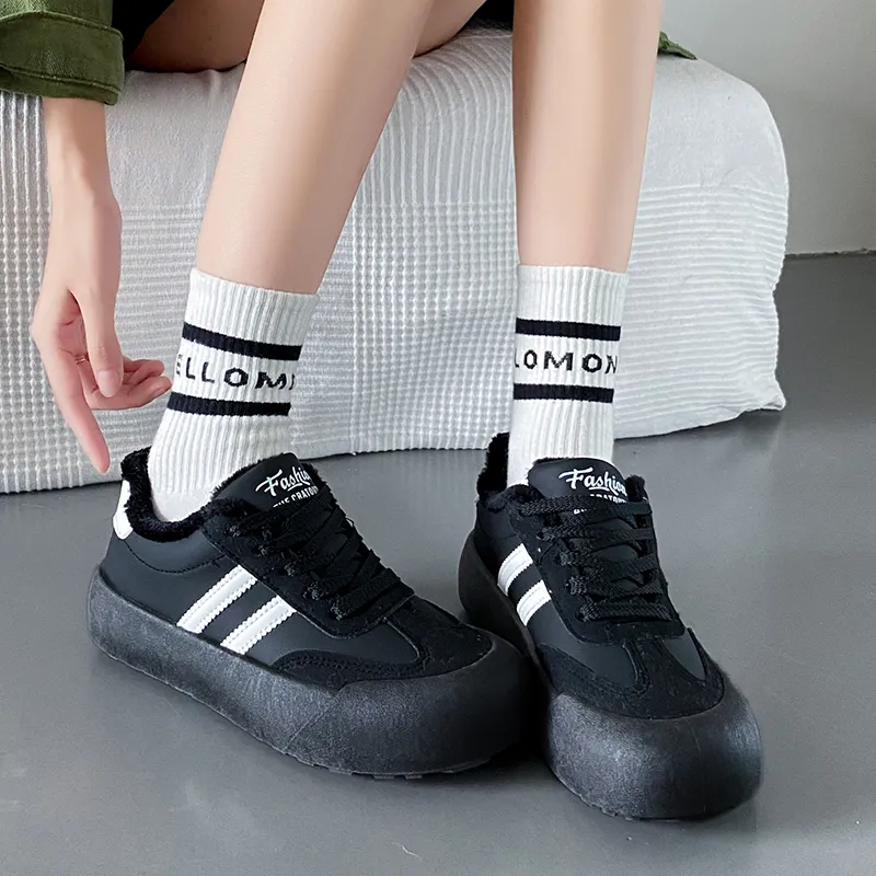 CHERRY&KALIKA Coverage Thermal Slip Resistant Abrasion Resistant Height Increasing Low Top Skateboard Shoes Women's-7
