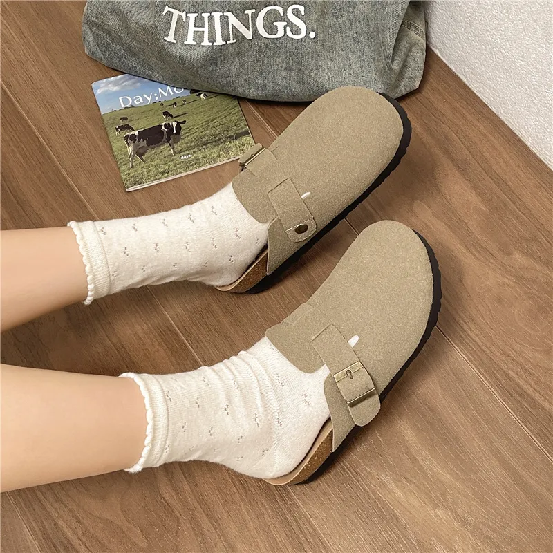 CHERRY&KALIKA Abrasion Resistant Slip Resistant Closed Toe Slippers Unisex-3