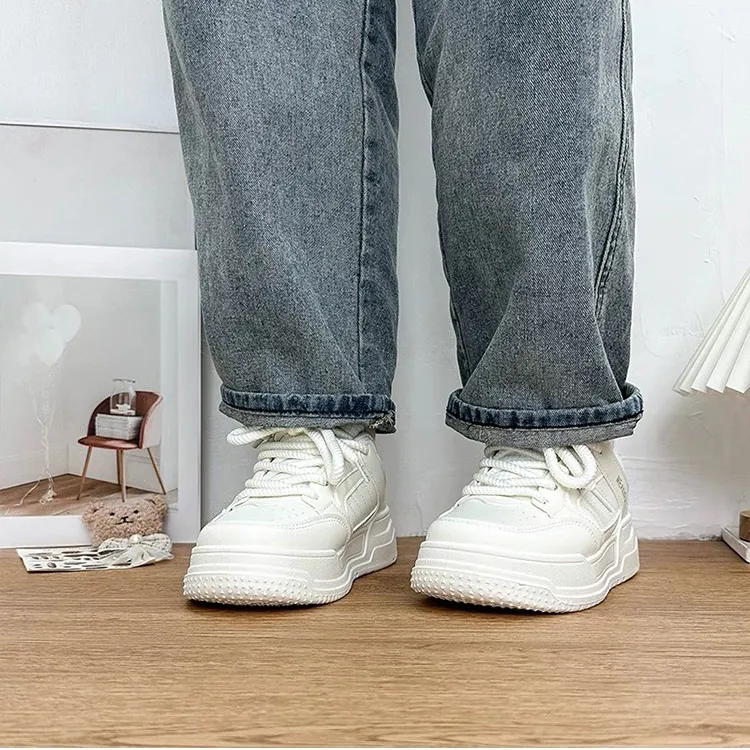 CHERRY&KALIKA Anti Slip And Wear Resistant Lightweight Height Increasing Cushioning Low Top Casual Shoes Women's-9