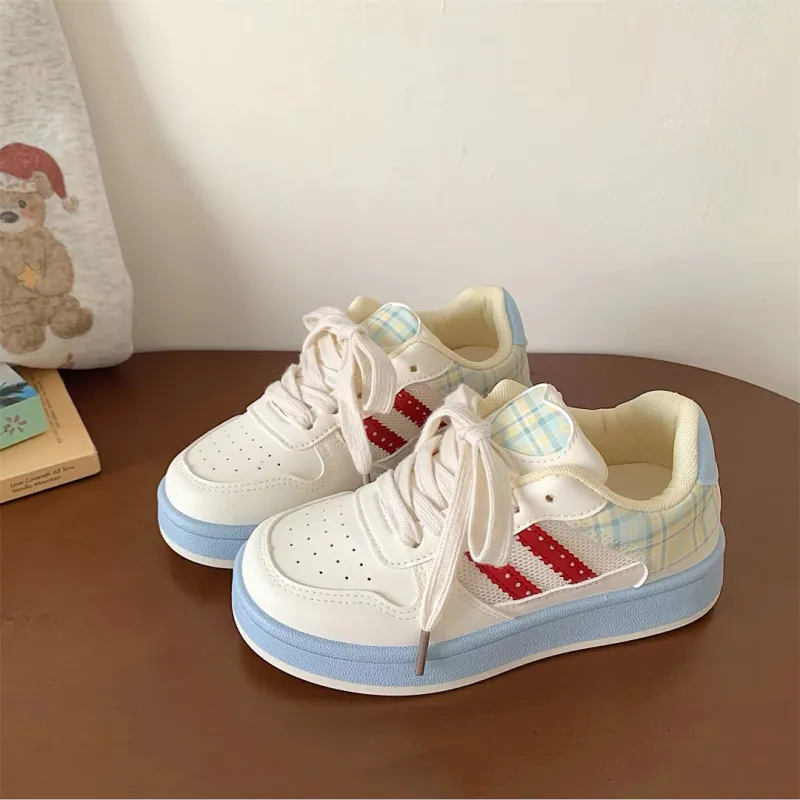 CHERRY&KALIKA Slip Resistant, Abrasion Resistant, Lightweight, Breathable Low Top Skateboard Shoes Women's-6