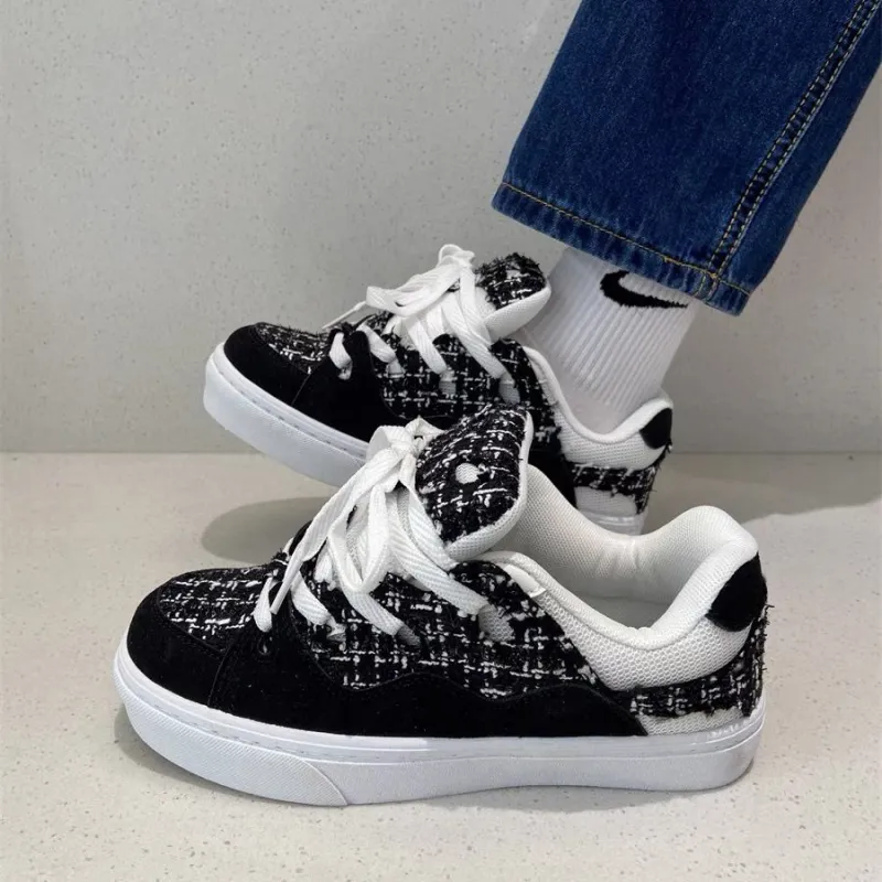 CHERRY&KALIKA Wear resistant, Lightweight, Breathable, And Non slip. Low Top Skateboard Shoes Unisex Black-5
