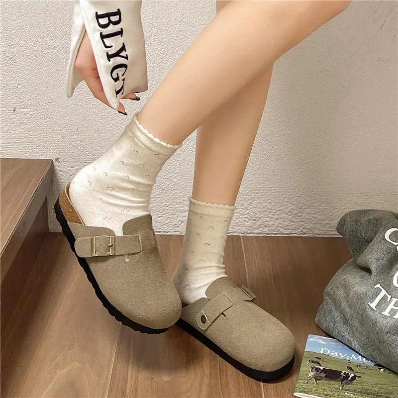 CHERRY&KALIKA Abrasion Resistant Slip Resistant Closed Toe Slippers Unisex-1