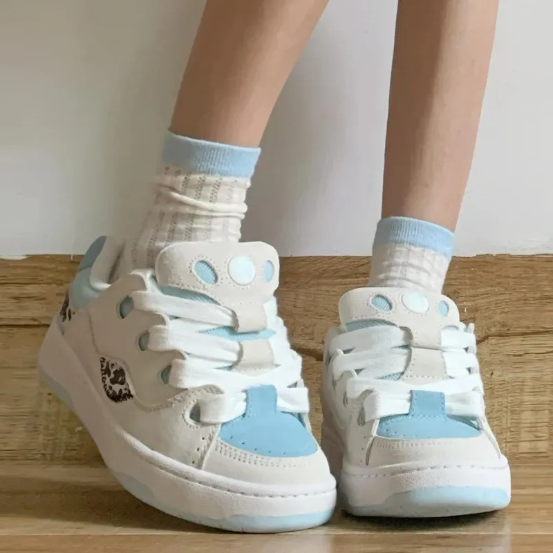 CHERRY&KALIKA Wear resistant, Lightweight, Breathable, And Non slip. Low Top Skateboard Shoes Women's-1