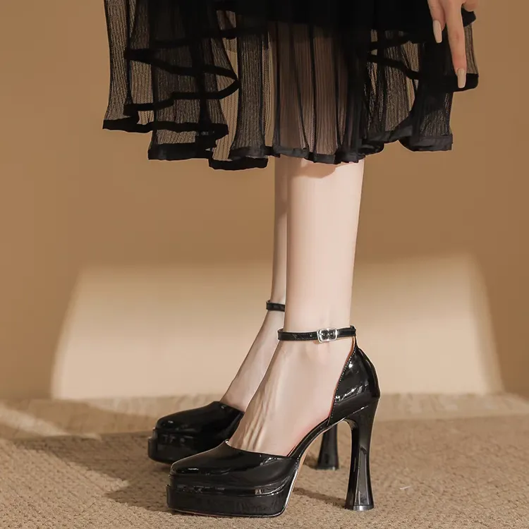 CHERRY&KALIKA Chunky Heel High Heels Women's-8