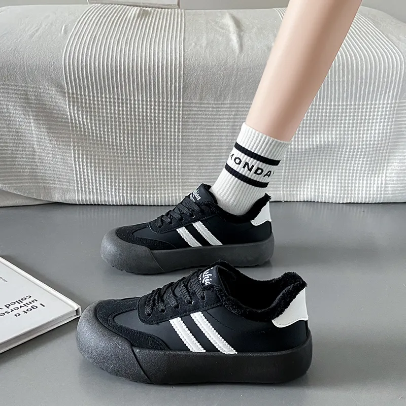 CHERRY&KALIKA Coverage Thermal Slip Resistant Abrasion Resistant Height Increasing Low Top Skateboard Shoes Women's-10