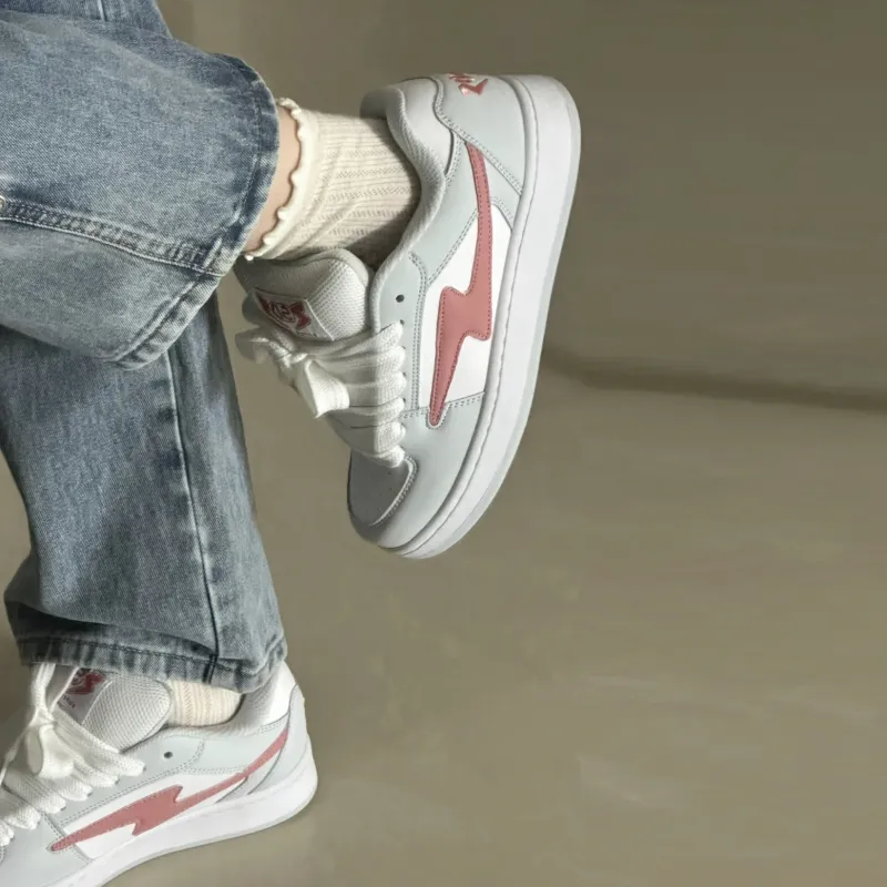CHERRY&KALIKA Anti-Slip Wear-Resistant Lightweight Breathable Height Increasing Low-Top Skateboard Shoes Women's-11