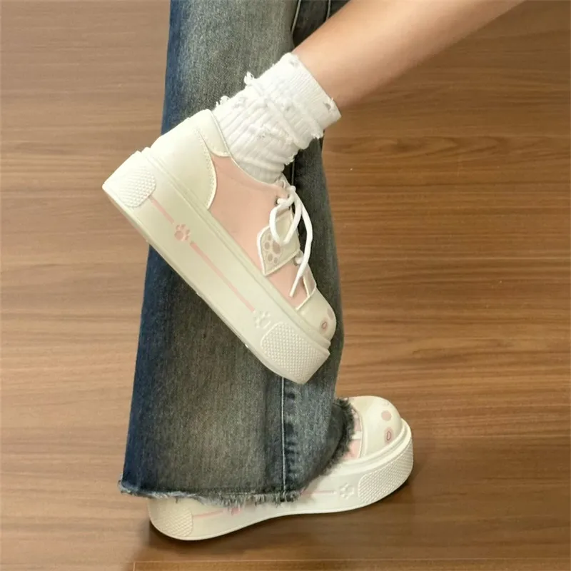 CHERRY&KALIKA Slip Resistant, Abrasion Resistant, Lightweight, Breathable Low Top Skateboard Shoes Women's-6