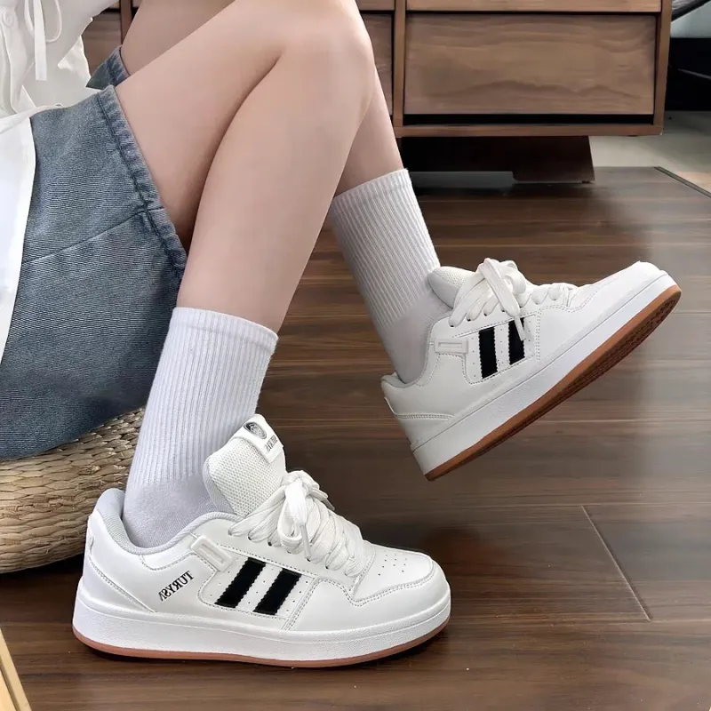 CHERRY&KALIKA Anti-Slip Wear-Resistant Lightweight Breathable Height Increasing Low-Top Skateboard Shoes Unisex-10