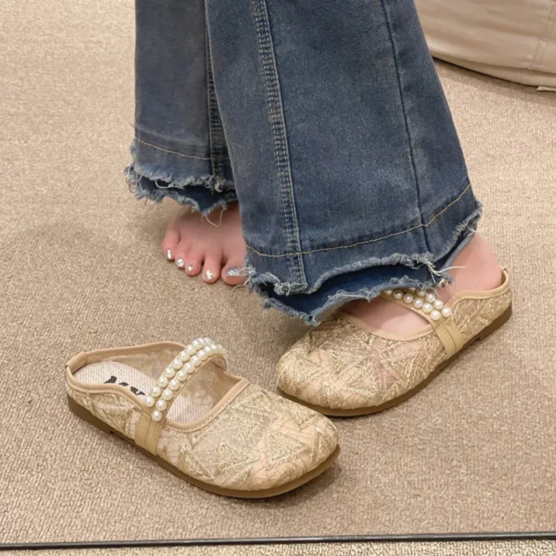 CHERRY&KALIKA Abrasion Resistant Slip Resistant Closed Toe Slippers Women's-9