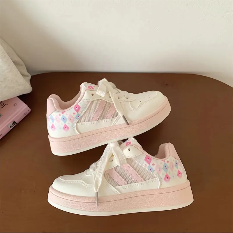 CHERRY&KALIKA Slip Resistant, Abrasion Resistant, Lightweight, Breathable Low Top Skateboard Shoes Women's-3