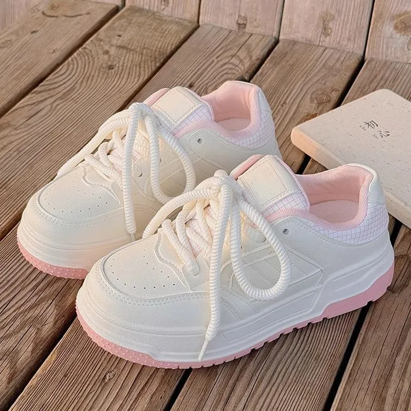 CHERRY&KALIKA Anti Slip And Wear Resistant Lightweight Height Increasing Cushioning Low Top Casual Shoes Women's-4