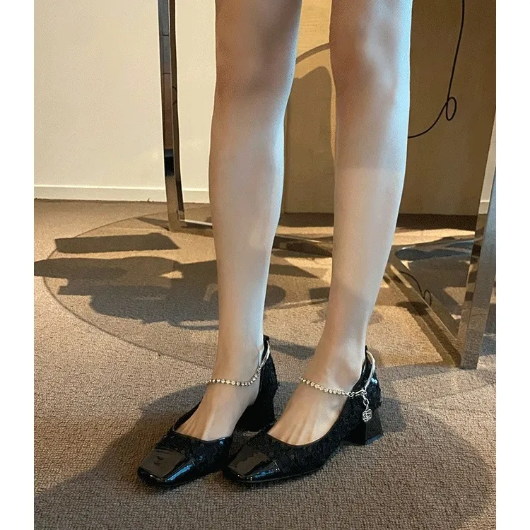 CHERRY&KALIKA Chunky Heel High Heels Women's-8