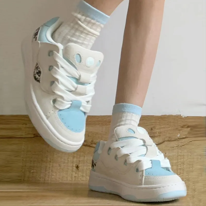 CHERRY&KALIKA Wear resistant, Lightweight, Breathable, And Non slip. Low Top Skateboard Shoes Women's-2