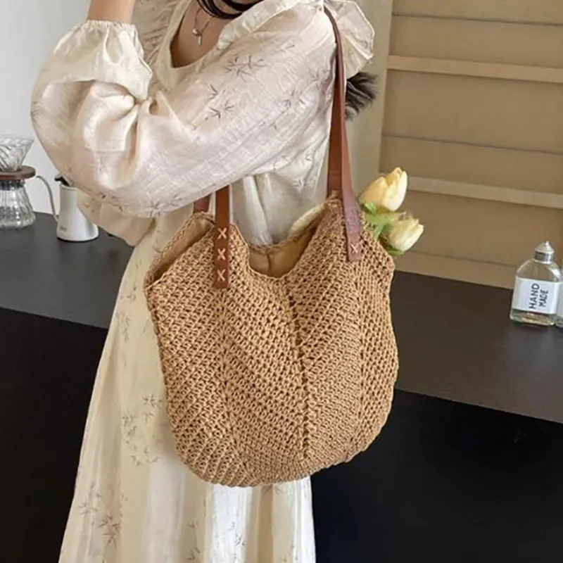 Old Man's Head Fabric Tote Bag, Shoulder Bag Women's Ecru/Khaki-13