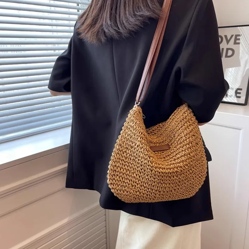 Old Man's Head Fabric Crossbody Bag Women's Beige/Light Brown-13