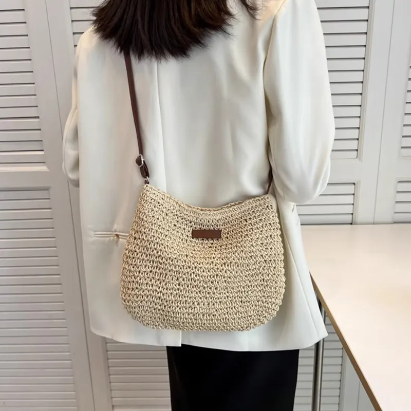 Old Man's Head Fabric Crossbody Bag Women's Beige/Light Brown-3