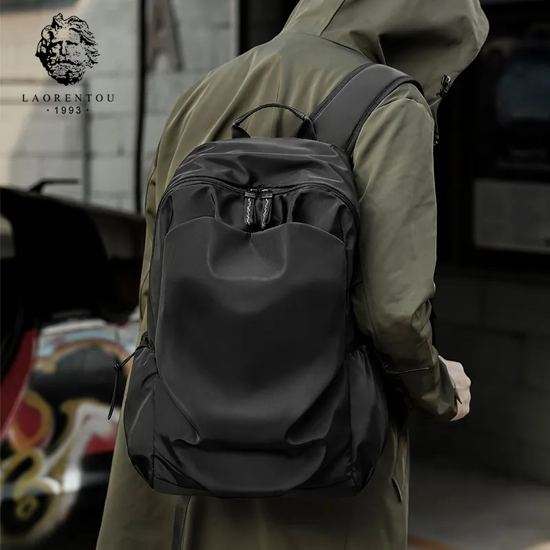 Old Man's Head Fabric Backpack Regular Unisex Multicolor-1