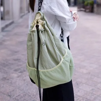 Old Man's Head Fabric Backpack Unisex Green/Black