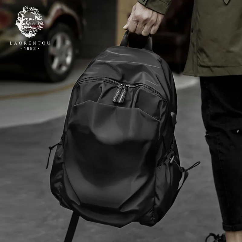 Old Man's Head Fabric Backpack Regular Unisex Multicolor-2