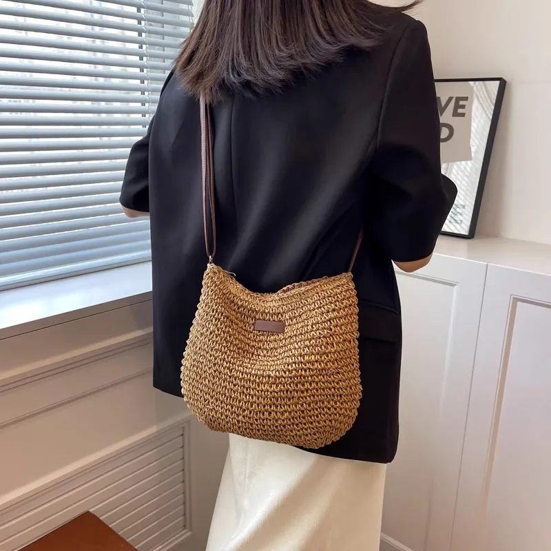 Old Man's Head Fabric Crossbody Bag Women's Beige/Light Brown-12