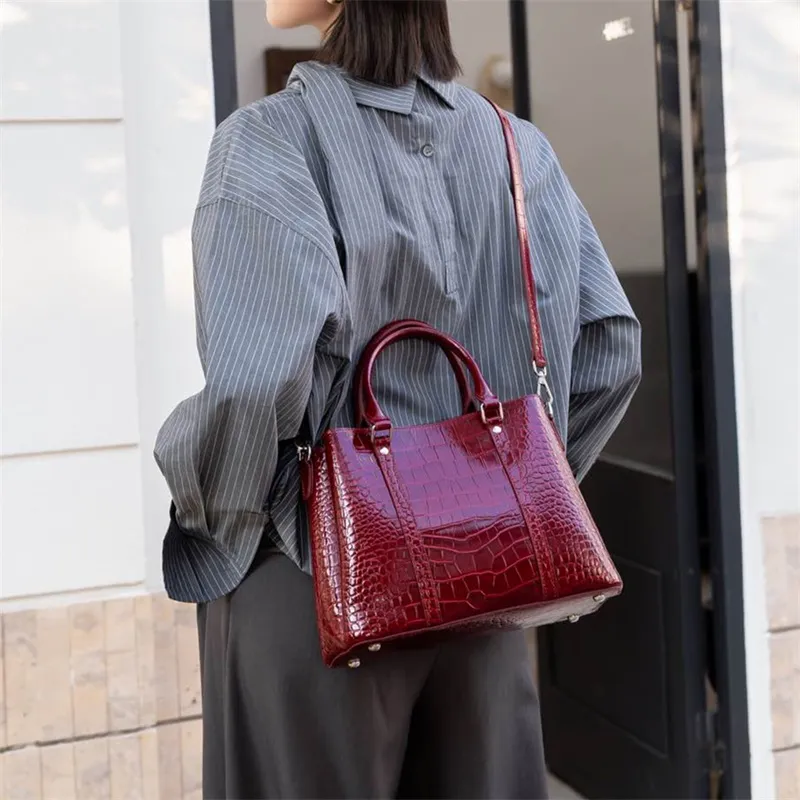 Old Man's Head Top Grain Cow Leather One Shoulder Handbag Women's Multicolor-14