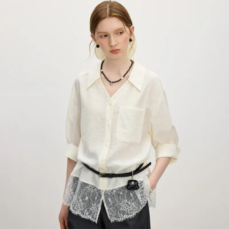 FANSILANEN Shirts Women's Beige Apricot-3