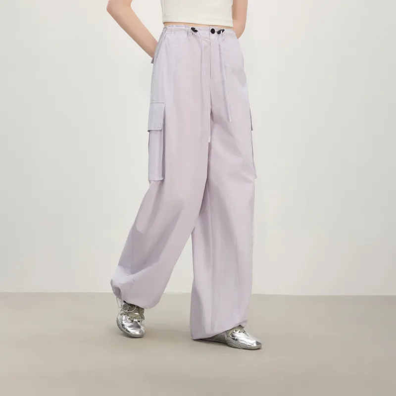 FANSILANEN Cargo Pants Women's Light Purple-3