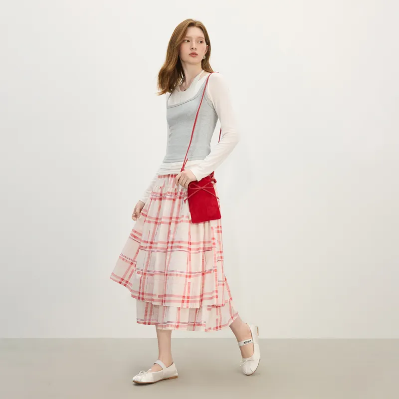FANSILANEN Casual Long Skirt Women's-3