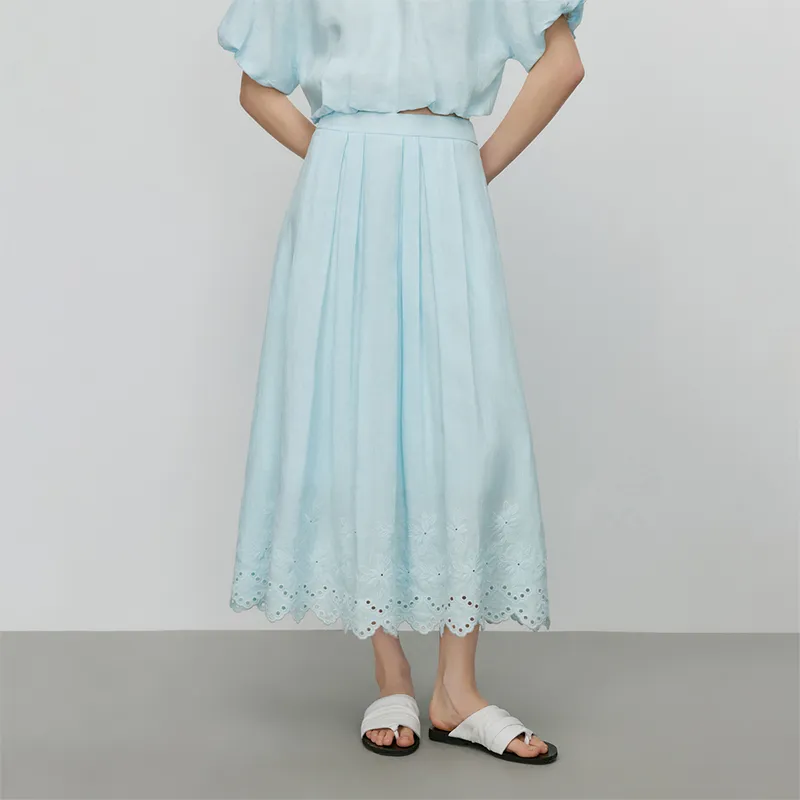 FANSILANEN Casual Long Skirt Women's-3