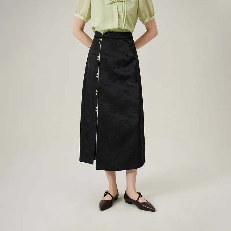 FANSILANEN Casual Long Skirt Women's-1
