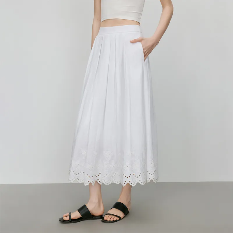FANSILANEN Casual Long Skirt Women's-1