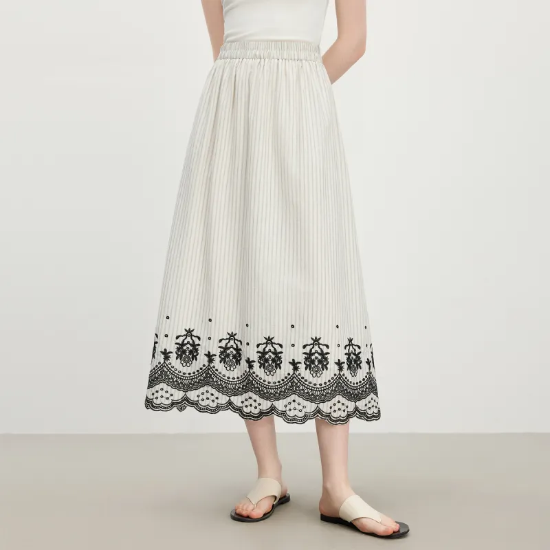 FANSILANEN Casual Long Skirt Women's-1