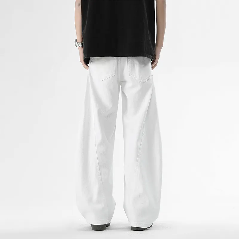 MIIOW Trend Party Series Jeans Unisex White-8