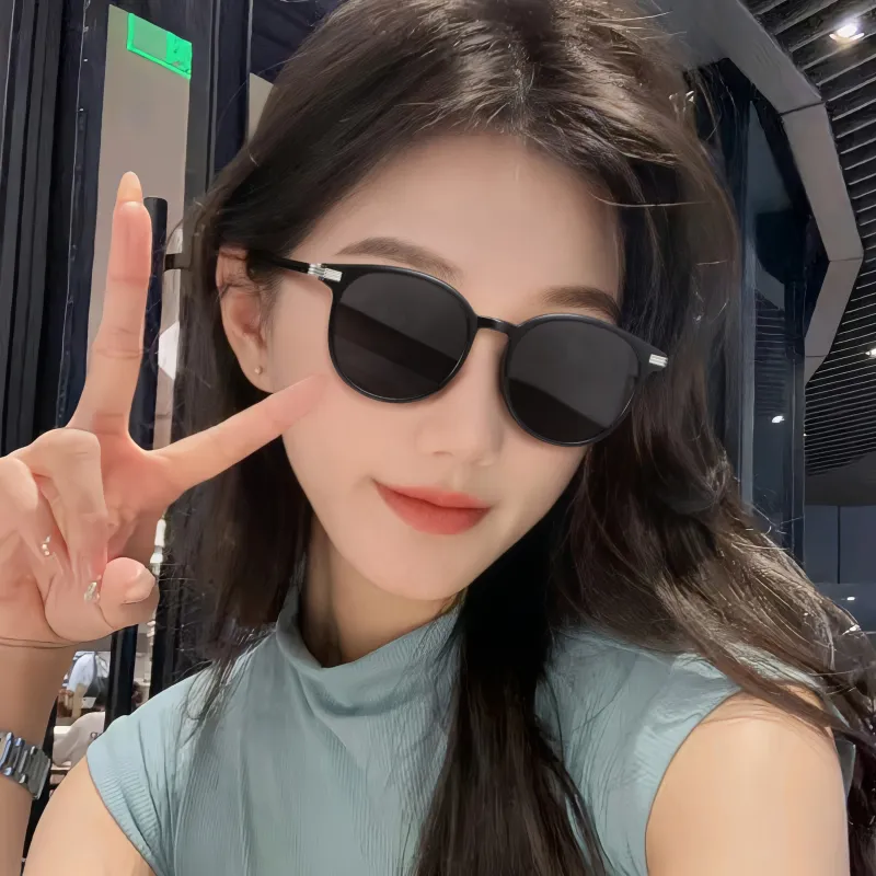 COLORE.IN TR/Memory Plastic Round Sunglasses Unisex-2