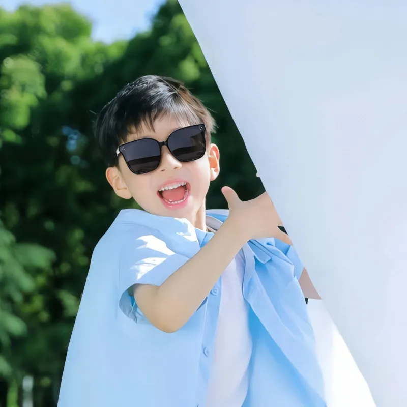 COLORE.IN TR/Memory Plastic Square Sunglasses Kids'-2