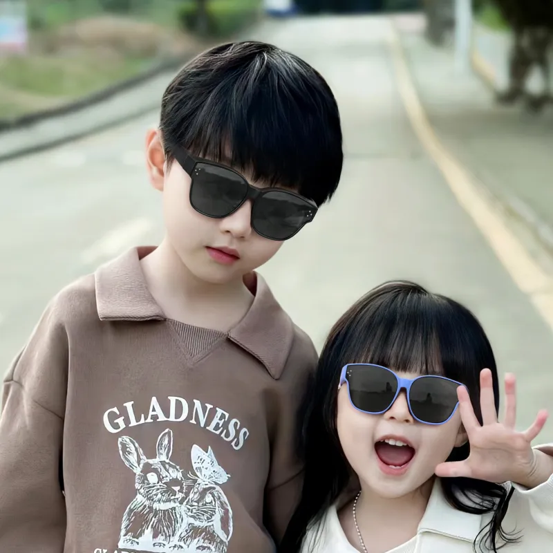 COLORE.IN TR/Memory Plastic Square Sunglasses Kids'-2