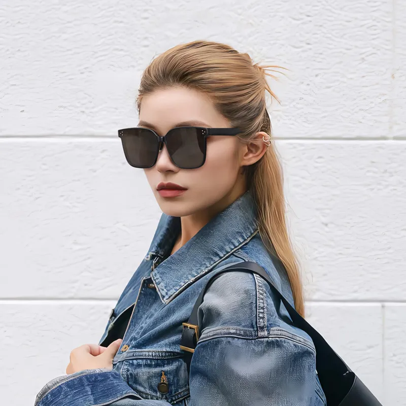 COLORE.IN TR/Memory Plastic Square Sunglasses Unisex-4