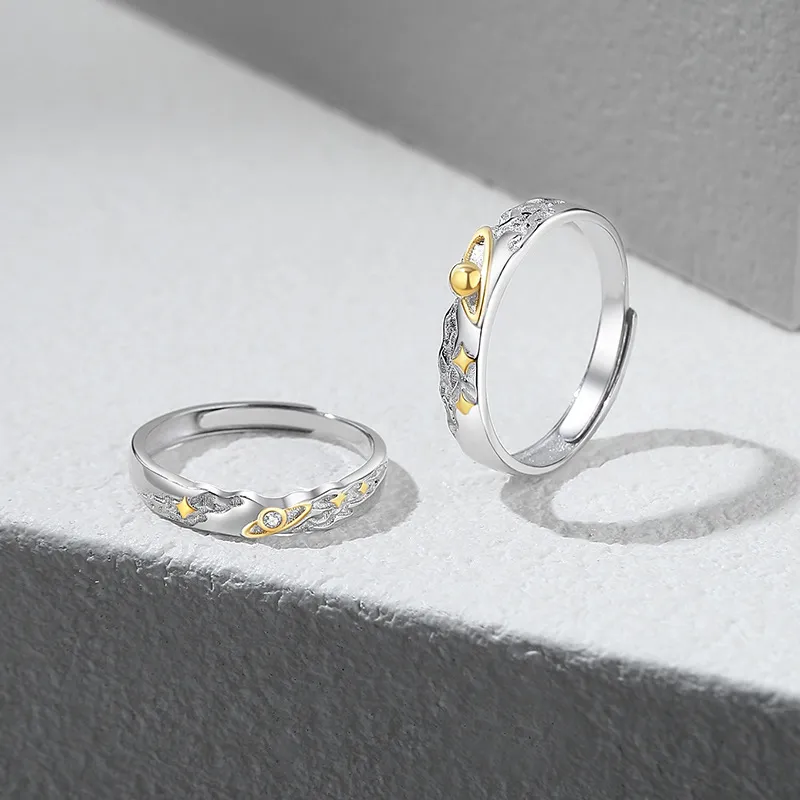 JOLLY GARDEN S925 Sterling Silver Rings Unisex-5