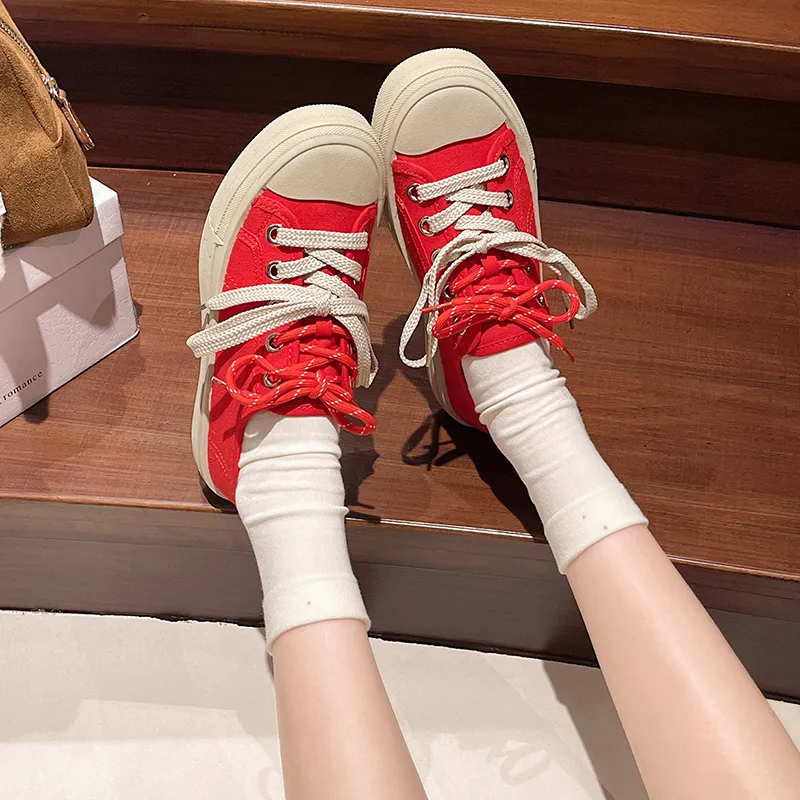 AJPAP Low Top Canvas Shoes Women's-4
