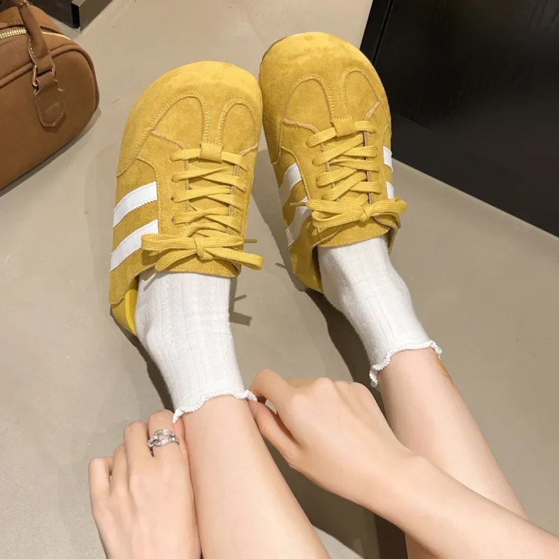 AJPAP Rubber Sole Stitching Odor Resistant, Abrasion Resistant Closed Toe Slippers Women's-7