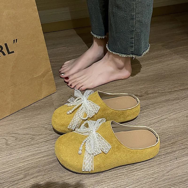 AJPAP Quiet Odor Resistant Abrasion Resistant Wrap toe Slippers Women's-13
