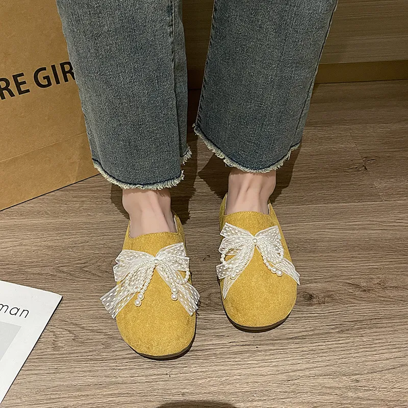 AJPAP Quiet Odor Resistant Abrasion Resistant Wrap toe Slippers Women's-11