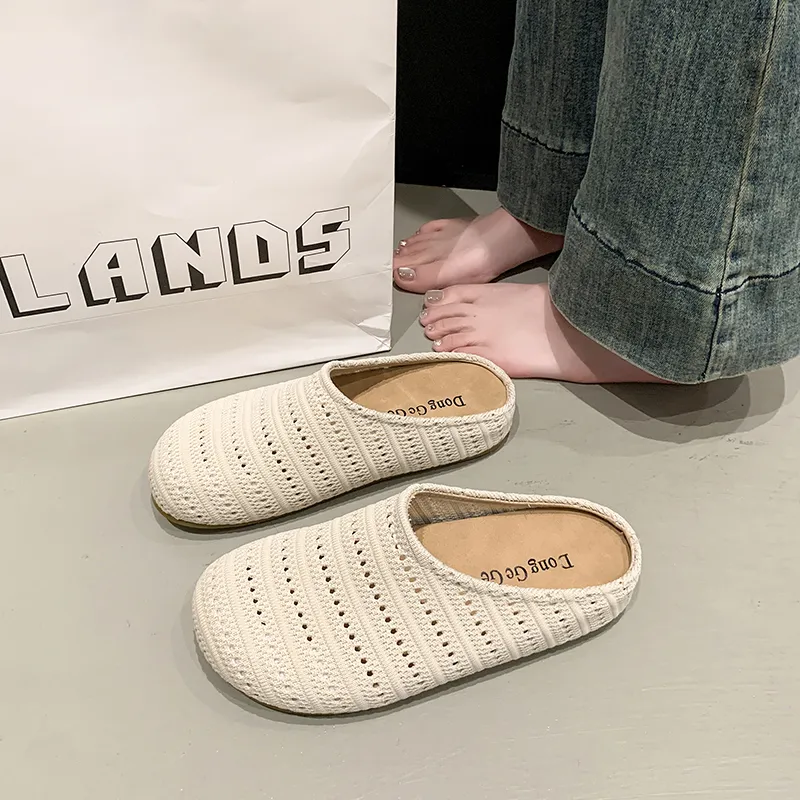 AJPAP Rubber Sole Slip Resistant Closed Toe Slippers Women's-1