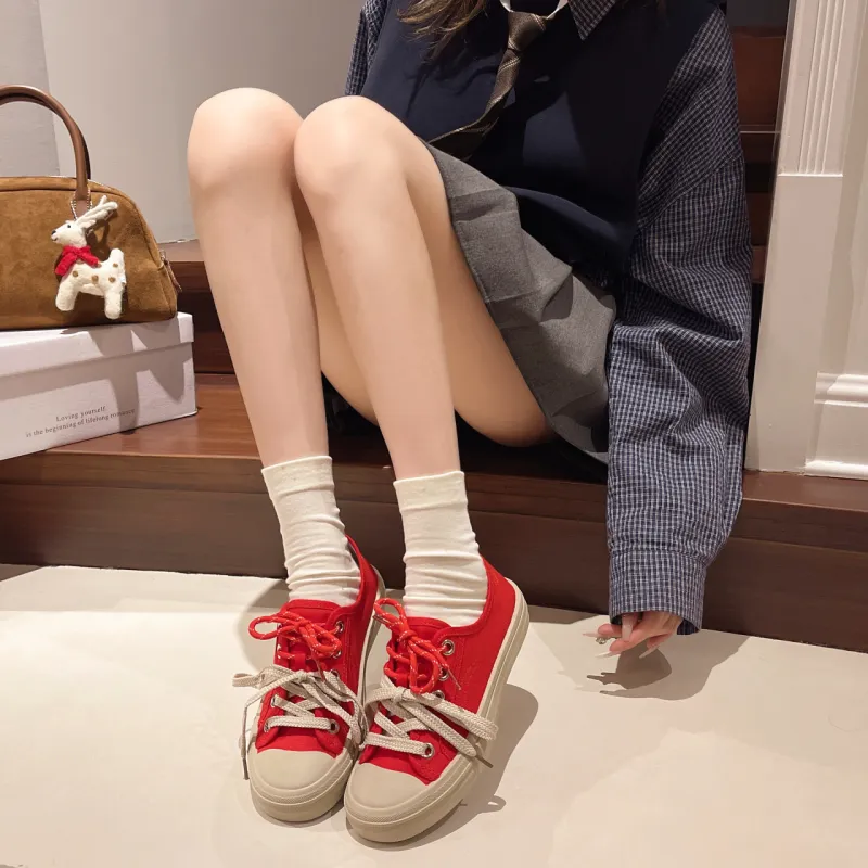 AJPAP Low Top Canvas Shoes Women's-1