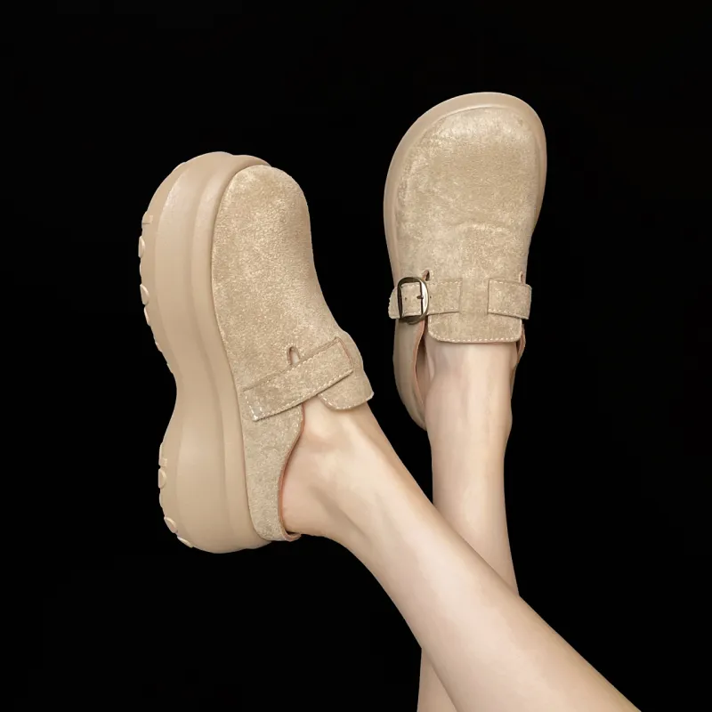 AJPAP Metal Closed Toe Slippers Women's-9