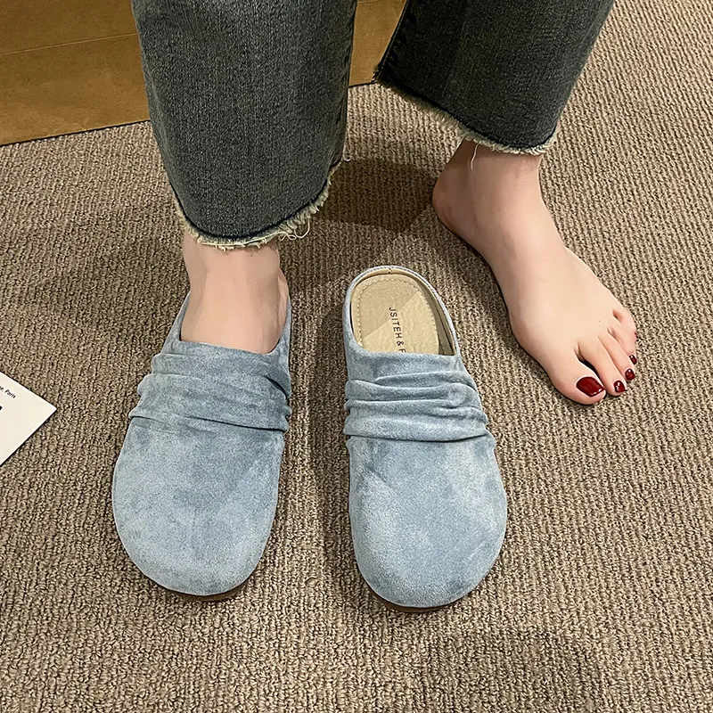 AJPAP Quiet Odor Resistant Abrasion Resistant Wrap toe Slippers Women's-9