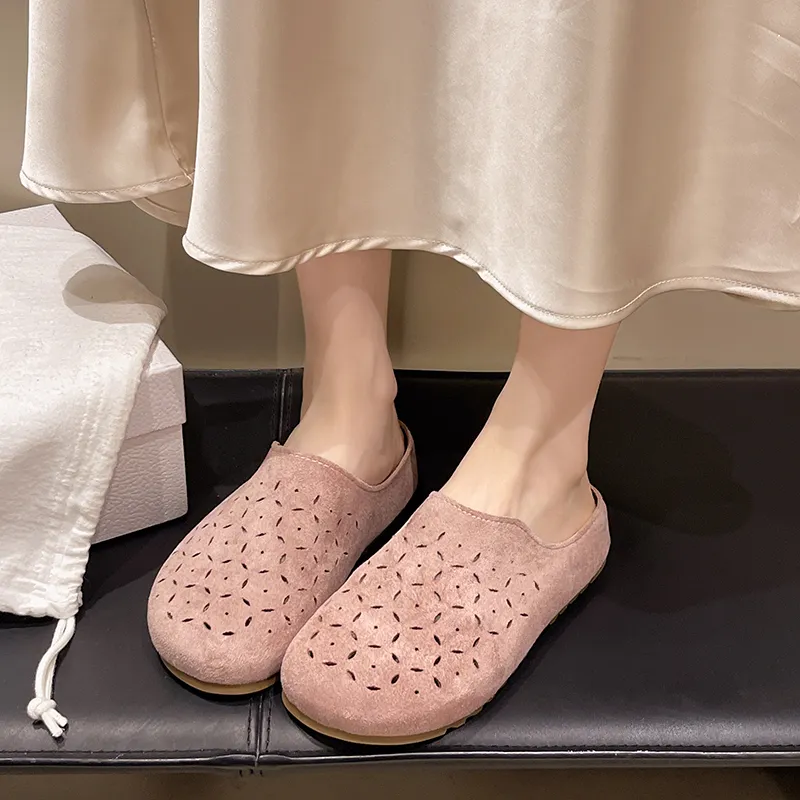 AJPAP Odor Resistant Abrasion Resistant Slip Resistant Closed Toe Slippers Women's-9