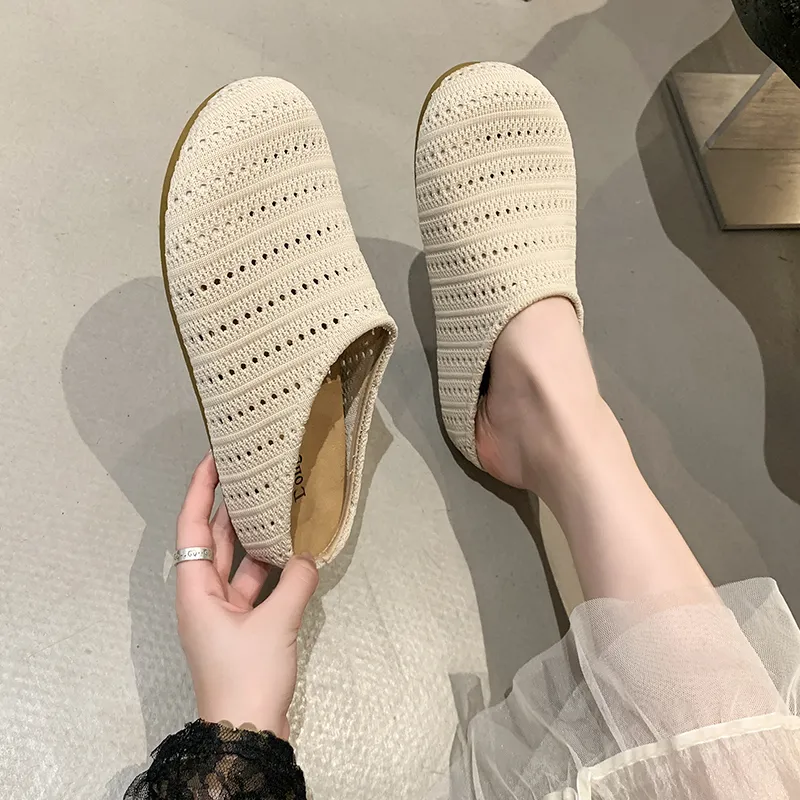 AJPAP Rubber Sole Slip Resistant Closed Toe Slippers Women's-3