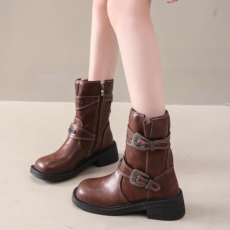 AJPAP Ankle Boots Women's Black/Brown-7